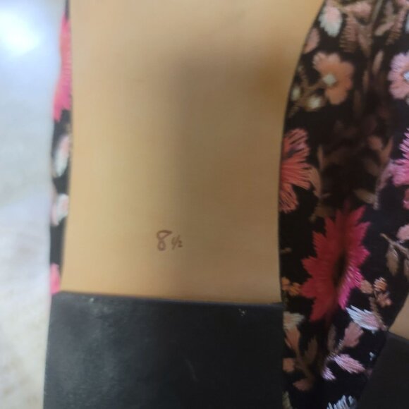 Sam Edelman Felicia Floral Ballet Flats Black/Pink US 8.5M EU 38.5 - Picture 10 of 10